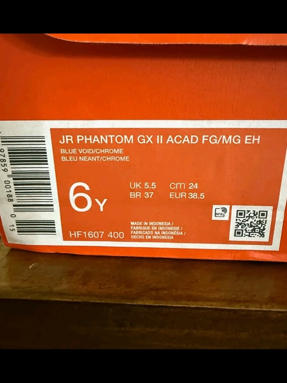 Nike Jr. Phantom GX II Academy Soccer Cleats | Size 6Y | Firm/Multi Surface